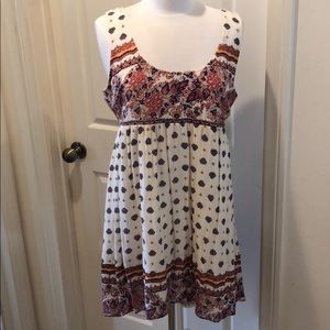O’neill Printed Dress w/ Cute Open Back